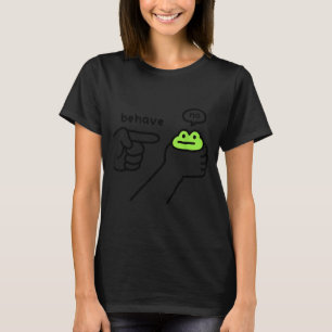 Camiseta Sapo Desonesto Sapo Engraçado Meme Se Comporte Não