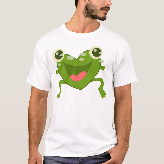 Camiseta Sapo dos corações dos desenhos animados (Frente)