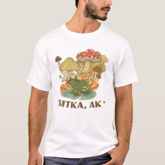 Camiseta Sapo E Cogumelos Sitka Alaska