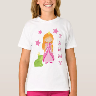 Camiseta Sapo E Estrelas De Princesas Personalizadas