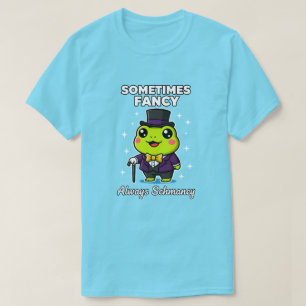 Camiseta Sapo Elegante Fofo Às Vezes Chique Sempre Schmancy