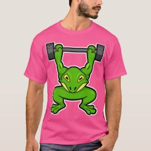 Camiseta Sapo em Bodybuilding com Barbell
