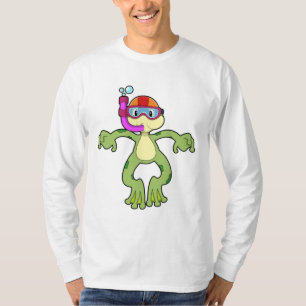 Camiseta Sapo em mergulho com Snorkel