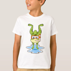 Camiseta Sapo em mergulho com Snorkel