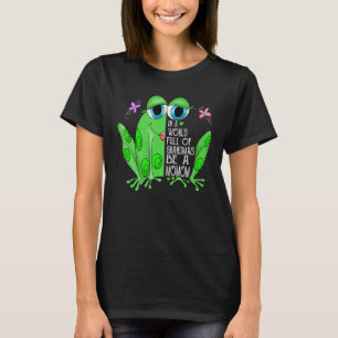 Camiseta Sapo Em Um Cheio Mundial De Avós Seja Um Momento