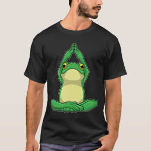 Camiseta Sapo em Yoga na cruz