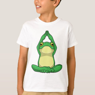 Camiseta Sapo em Yoga na cruz