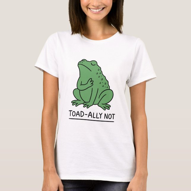 Camiseta Sapo Engraçado Aliado Não Rã (Frente)