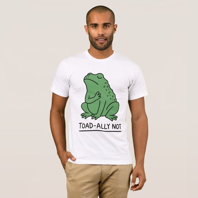 Camiseta Sapo Engraçado Aliado Não Rã (Frente Completa)