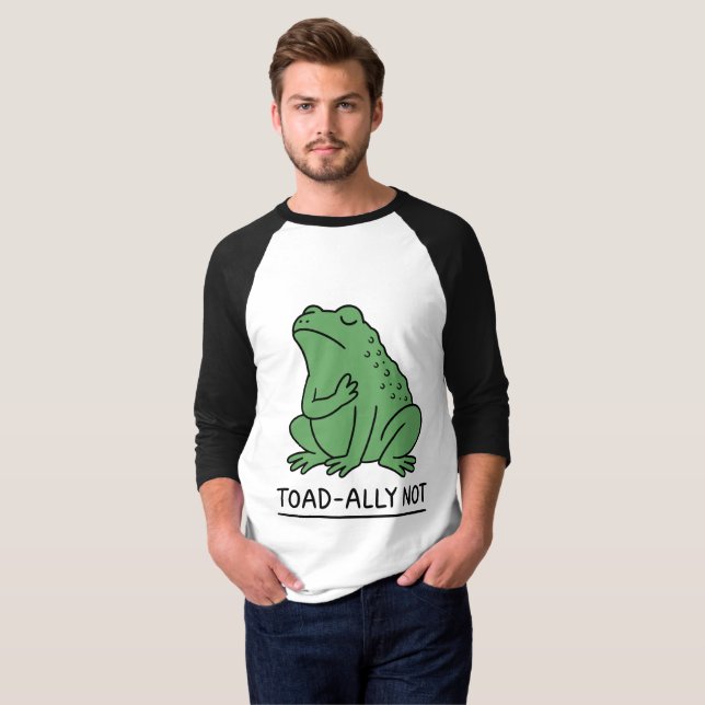 Camiseta Sapo Engraçado Aliado Não Rã (Frente Completa)