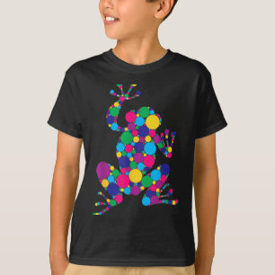 Camiseta Sapo Engraçado Amadurece Bolinhas Arte Estudante F
