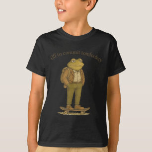 Camiseta Sapo Engraçado Bobo Humor Escuro Para Cometer Tom