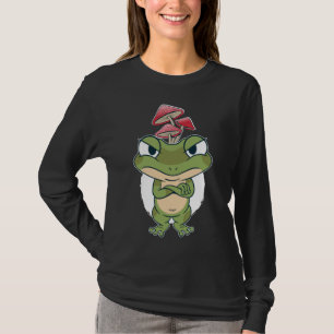 Camiseta Sapo engraçado com cogumelos