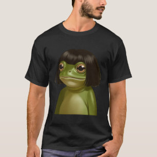 Camiseta Sapo engraçado corte de cabelo Bob Meme Sapos Aman