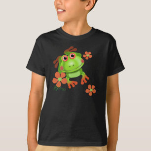 Camiseta Sapo Engraçado da Árvore Fofo