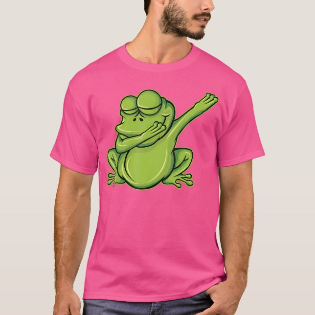 Camiseta Sapo Engraçado de Sapo Dab Dabbing Sapo (Frente)