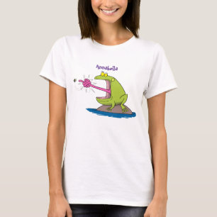 Camiseta Sapo engraçado e desenho animado