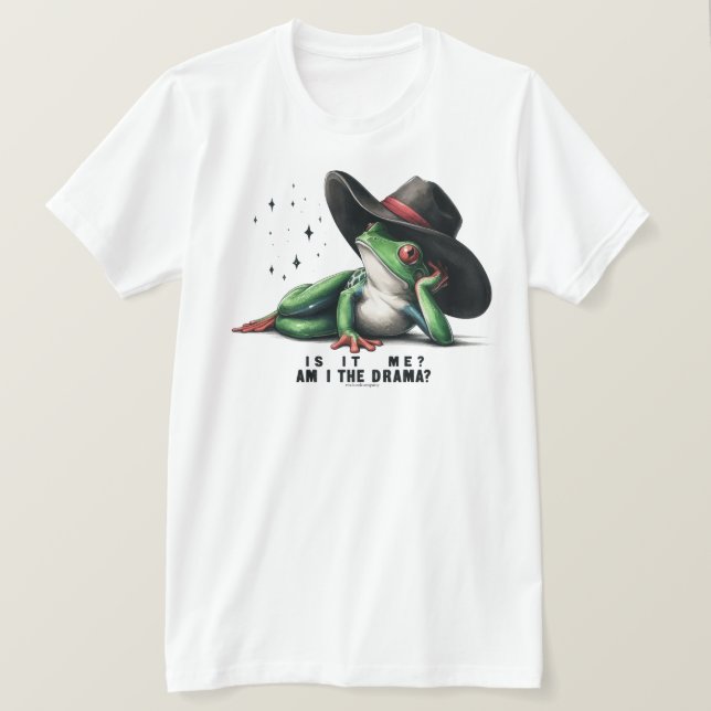 Camiseta Sapo Engraçado e Sarcástico Citação Gráfica (Frente do Design)