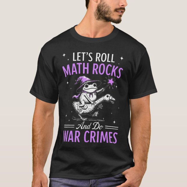 Camiseta Sapo Engraçado Ganso Vamos Rolando Matemática Roch (Frente)