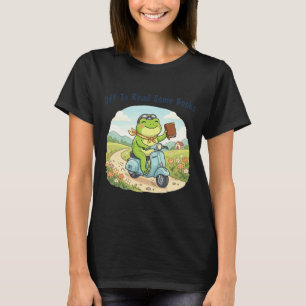 Camiseta Sapo engraçado meme fora para ler alguns livros am
