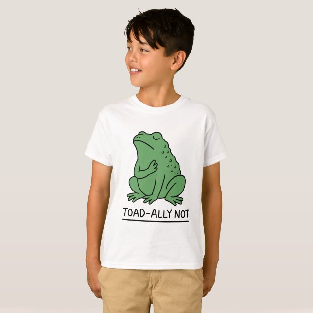 Camiseta Sapo engraçado, não rã (Frente Completa)
