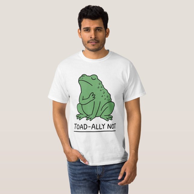 Camiseta Sapo engraçado, não rã (Frente Completa)