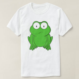 Camiseta Sapo Esmeralda Olhos Arregalados Preocupado