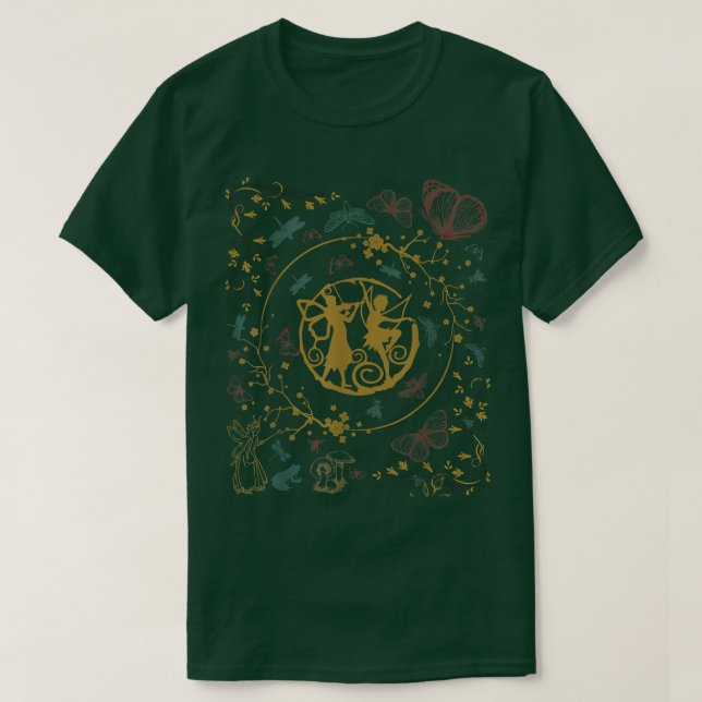 Camiseta Sapo Fada De Borboletas Fairycore Aestético Vi (Frente do Design)