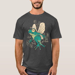 Camiseta Sapo Fada Goblincore Aestético Cottagecore Escuro