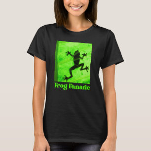 Camiseta Sapo Fanático para sapo numa folha