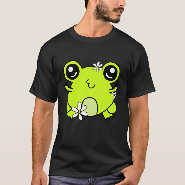 Camiseta Sapo fazendo beicinho e mostrando o dedo do meio e (Frente)