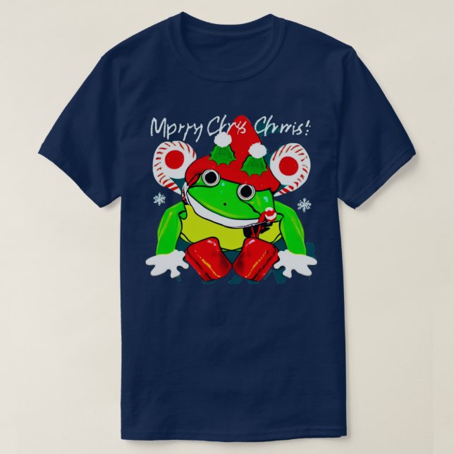 Camiseta Sapo Feliz Natal Mashup (Frente do Design)