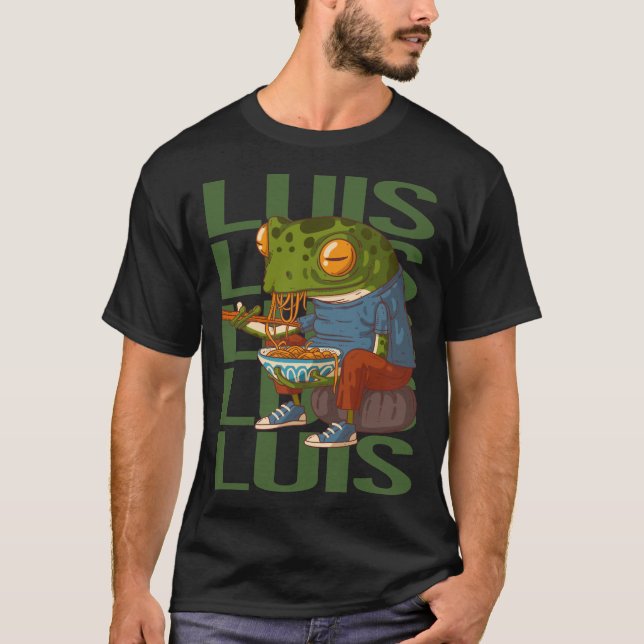 Camiseta Sapo Feliz - Nome Luis (Frente)