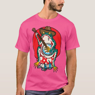 Camiseta Sapo Flash Tradicional de Tatuagem na Escola Ameri