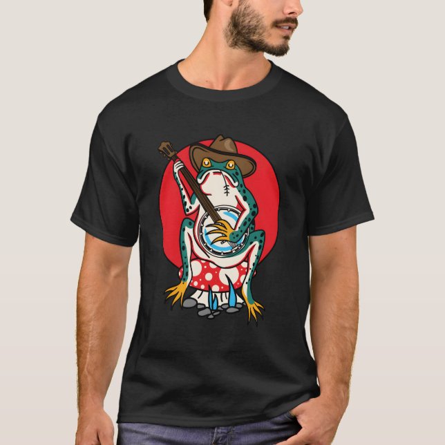 Camiseta Sapo Flash Tradicional de Tatuagem na Escola Ameri (Frente)