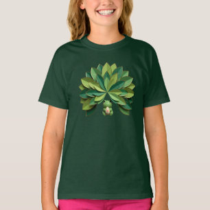 Camiseta Sapo Fofo de Corte de Papel 3D com Ovo de Páscoa F