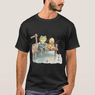Camiseta Sapo Fofo e Pato Pescando Juntos - Lago Aconchegan