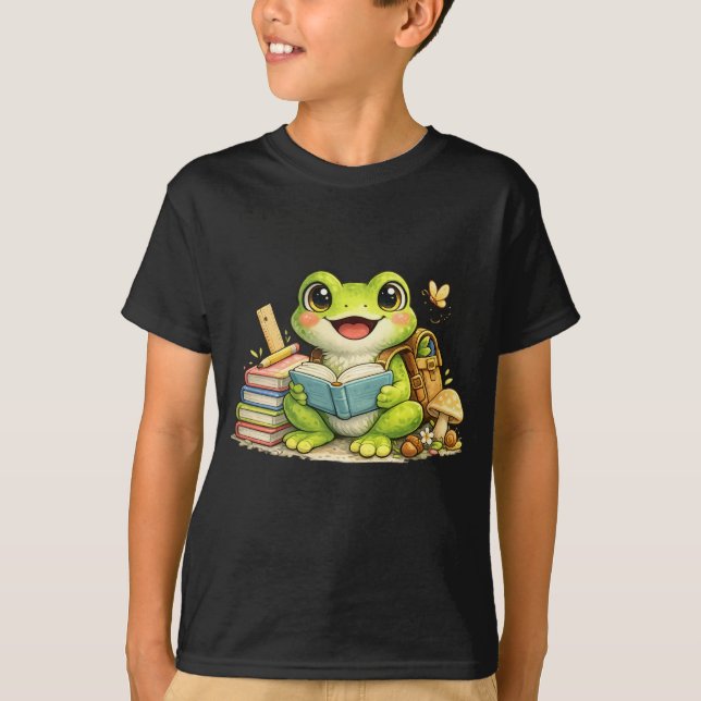 Camiseta Sapo Fofo Lendo - De Volta à Escola (Frente)