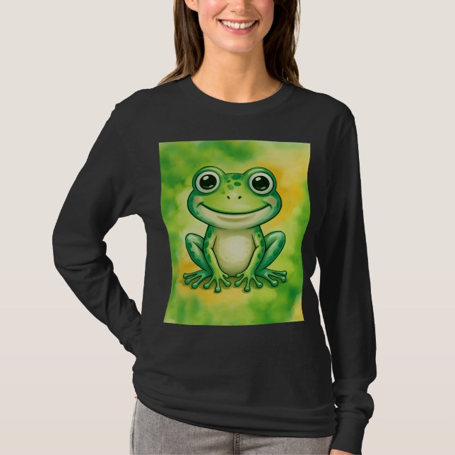 Camiseta Sapo fofo verde (Frente)