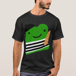Camiseta sapo francês oui baguette