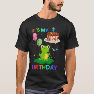 Camiseta Sapo giro 8º aniversário Sapos animais Gráfico