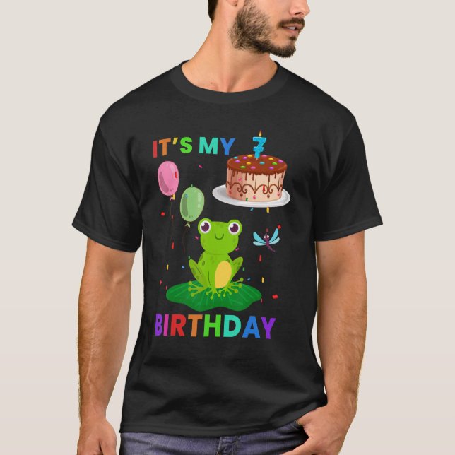 Camiseta Sapo giro 8º aniversário Sapos animais Gráfico (Frente)