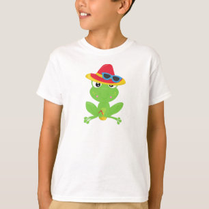 Camiseta Sapo giro, Sapo pequeno, Sapo verde, óculos de sol