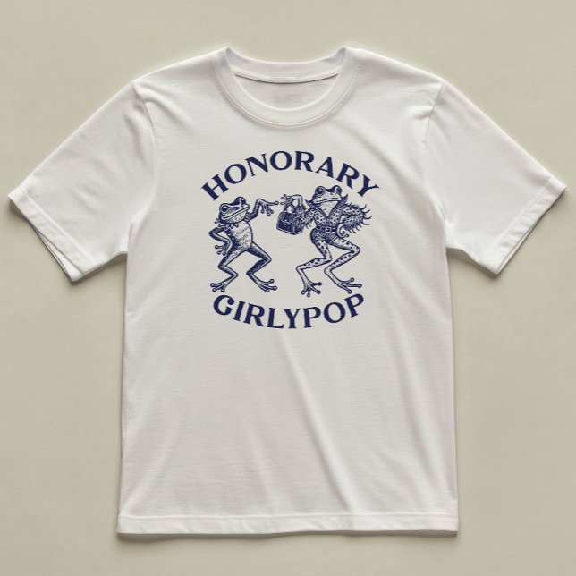 Camiseta Sapo Honorário GirlyPop Funny Ilustrado (Criador carregado)
