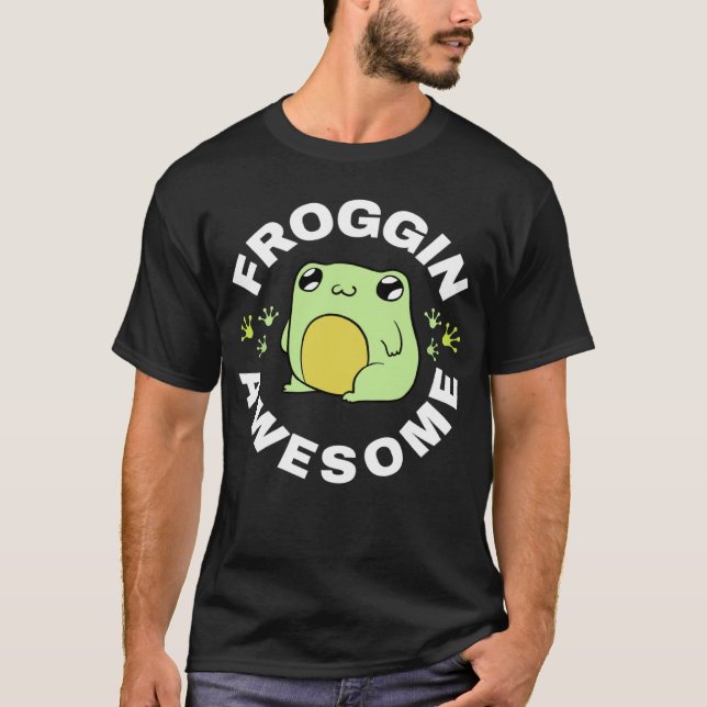Camiseta Sapo Incrível Pegando Anfíbio (Frente)