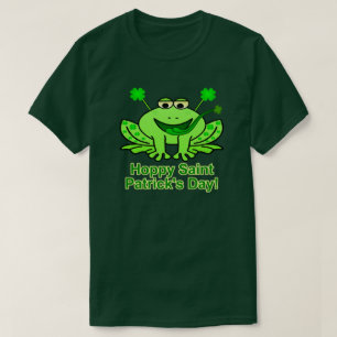 Camiseta Sapo irlandês bonito do dia de Patrick de santo