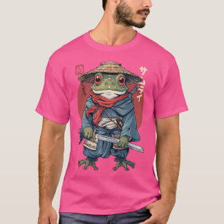 Camiseta Sapo japonês Samurai Warrior Ukiyo Samurai Toad B