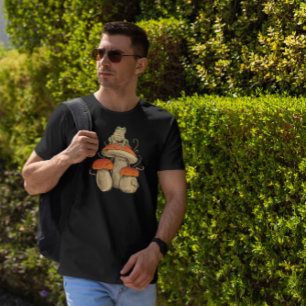 Camiseta Sapo Jogando Banjo No Cogumelo