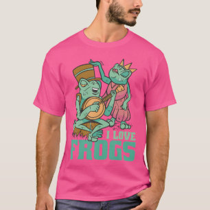 Camiseta Sapo Jogando Banjo Sentado No Cogumelo Com Prince