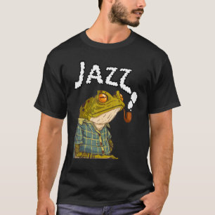 Camiseta Sapo Jogando Jazz Música Divertida Sapos Bonitos G